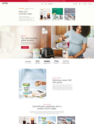 eCommerce website: Four Sigmatic