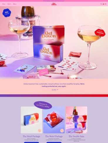 eCommerce website: Get Down