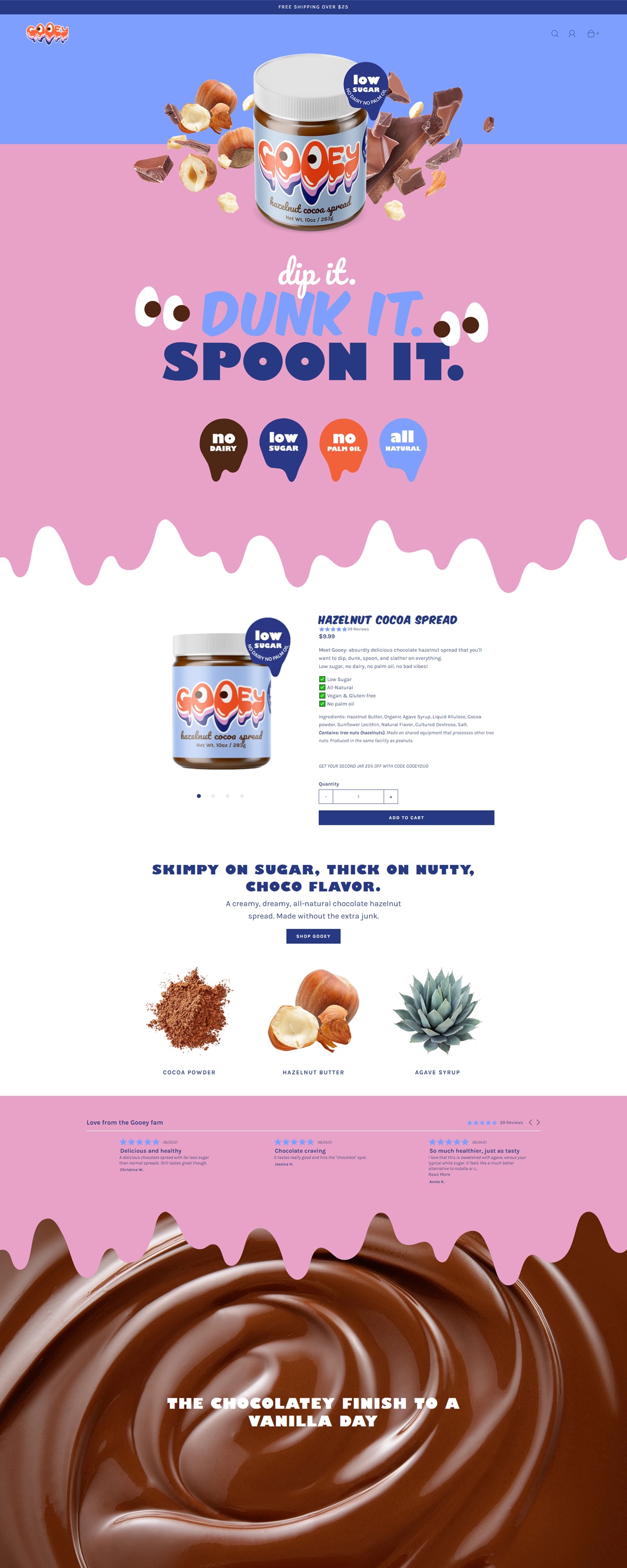 eCommerce website: Gooey