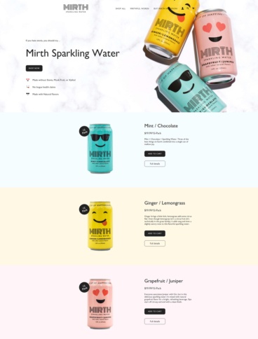 eCommerce website: Mirth