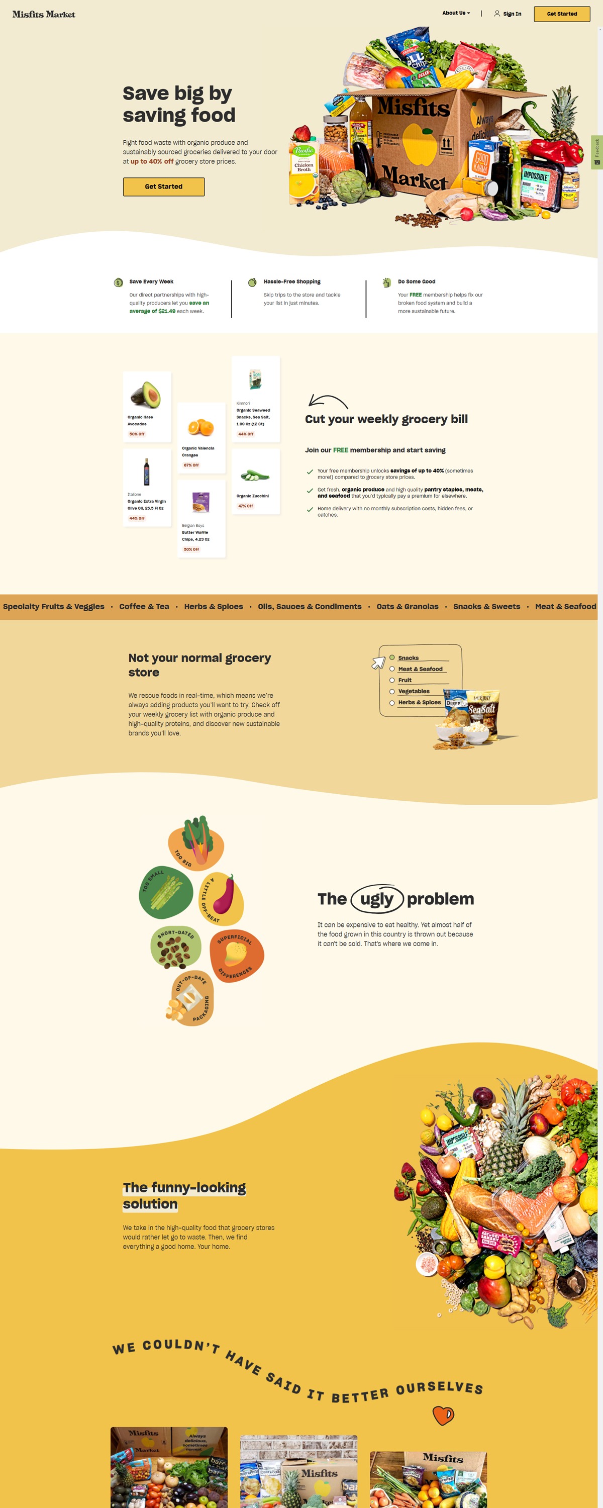 eCommerce website: Misfits Market