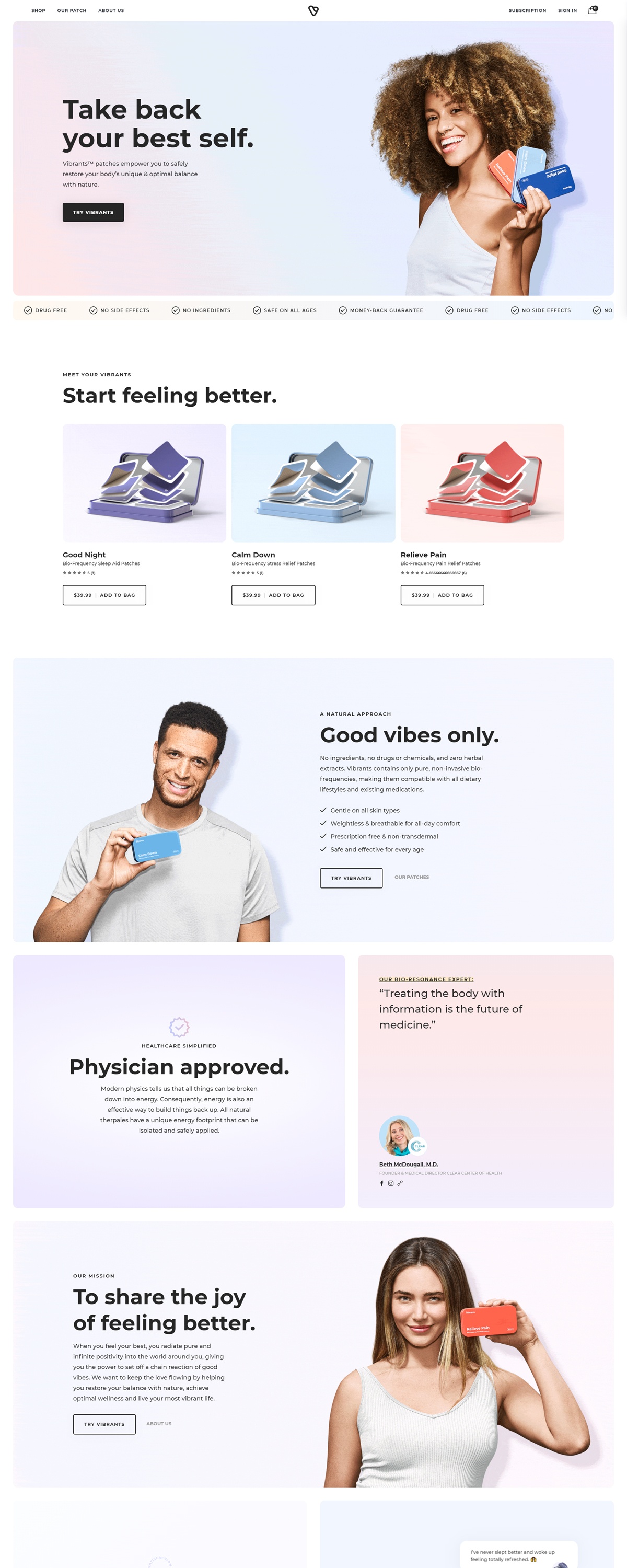 eCommerce website: Vibrants