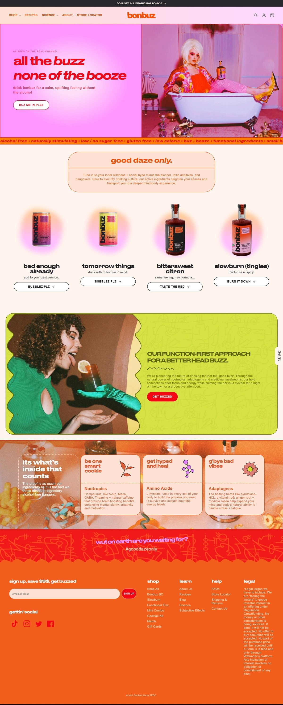 eCommerce website: Bonbuz