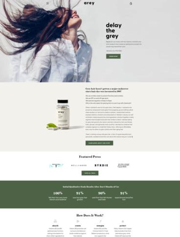 eCommerce website: Arey