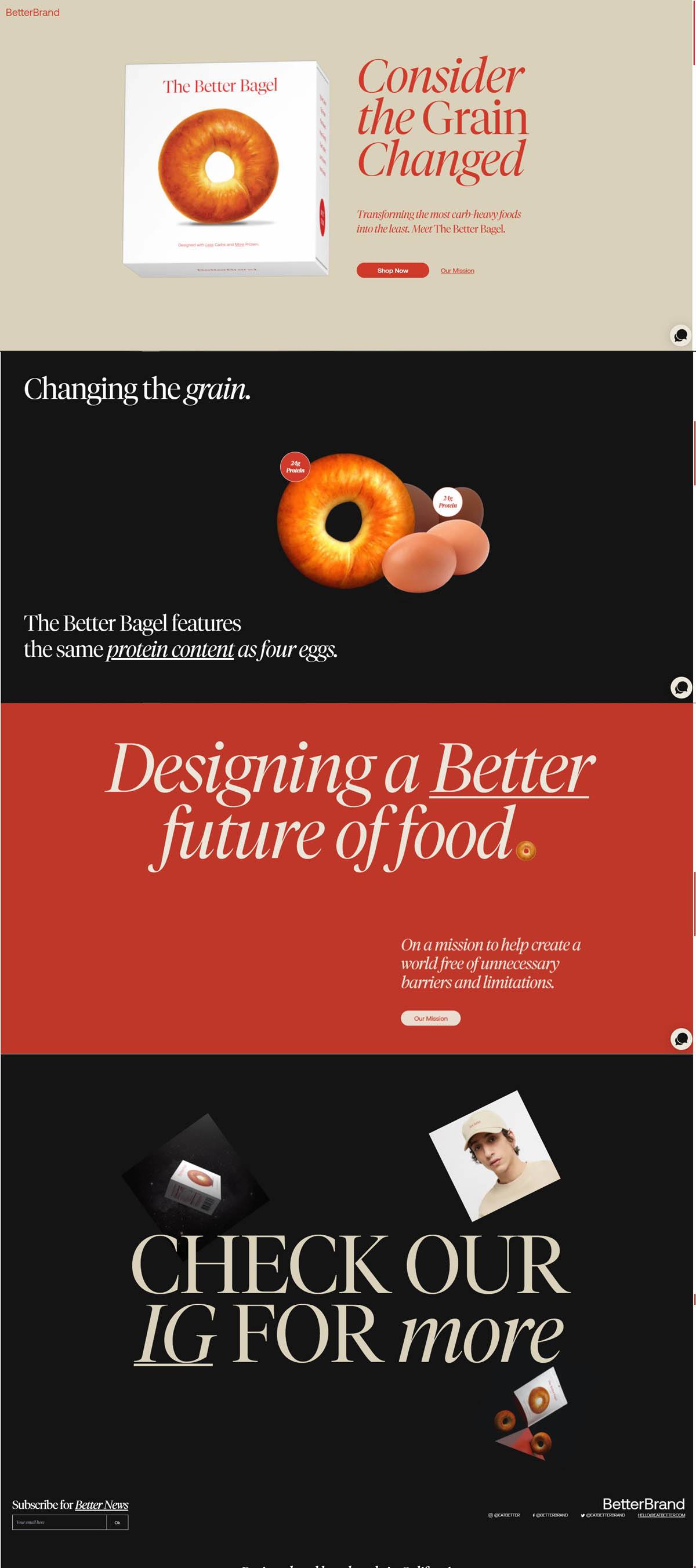 eCommerce website: BetterBrand