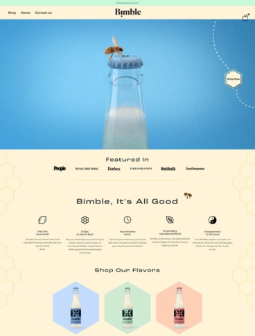 eCommerce website: Bimble