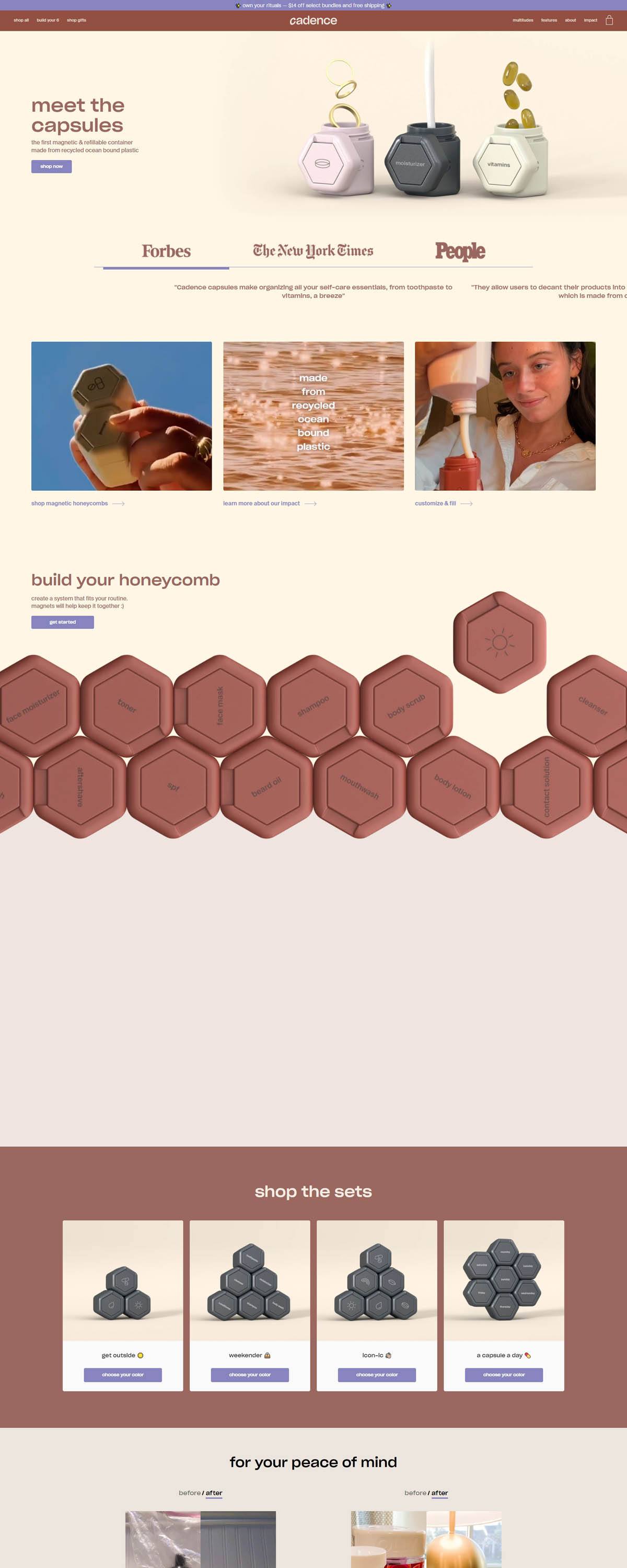 eCommerce website: Cadence