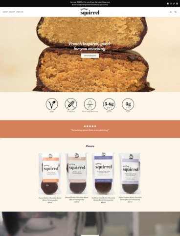 eCommerce website: French Squirrel