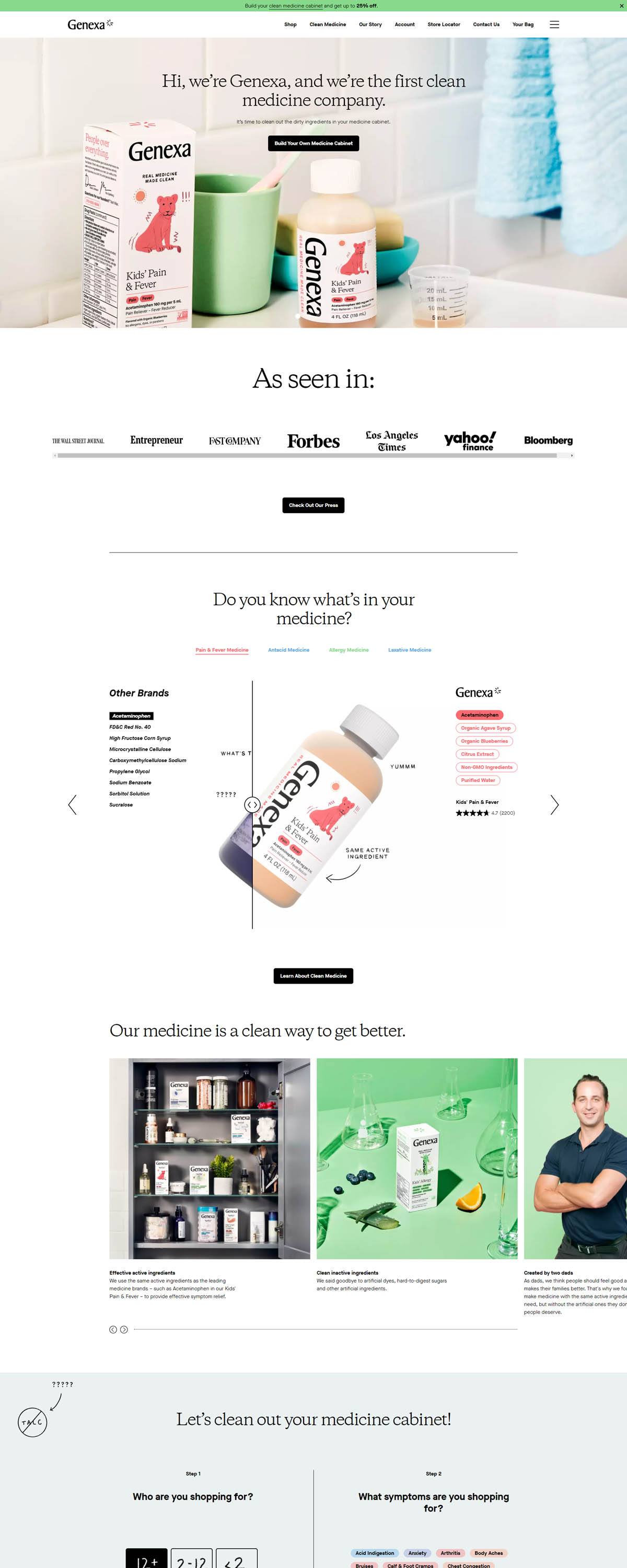 eCommerce website: Genexa