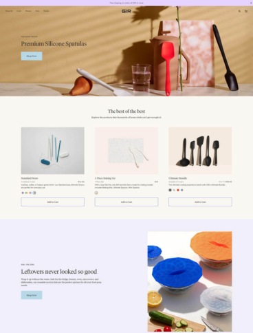 eCommerce website: GIR