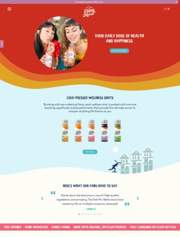 eCommerce website: Happy Moose Juice
