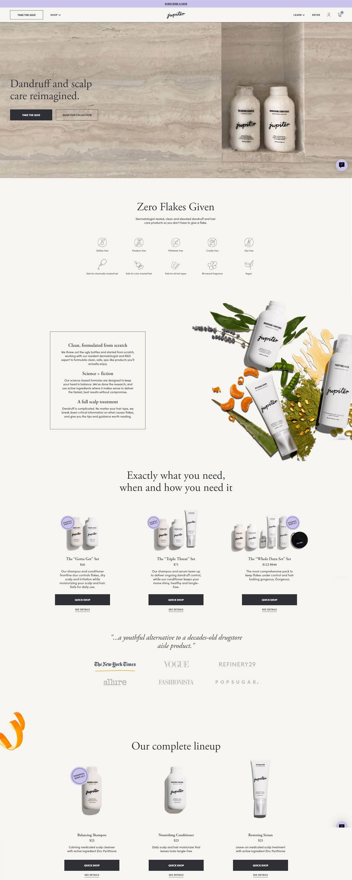 eCommerce website: Jupiter