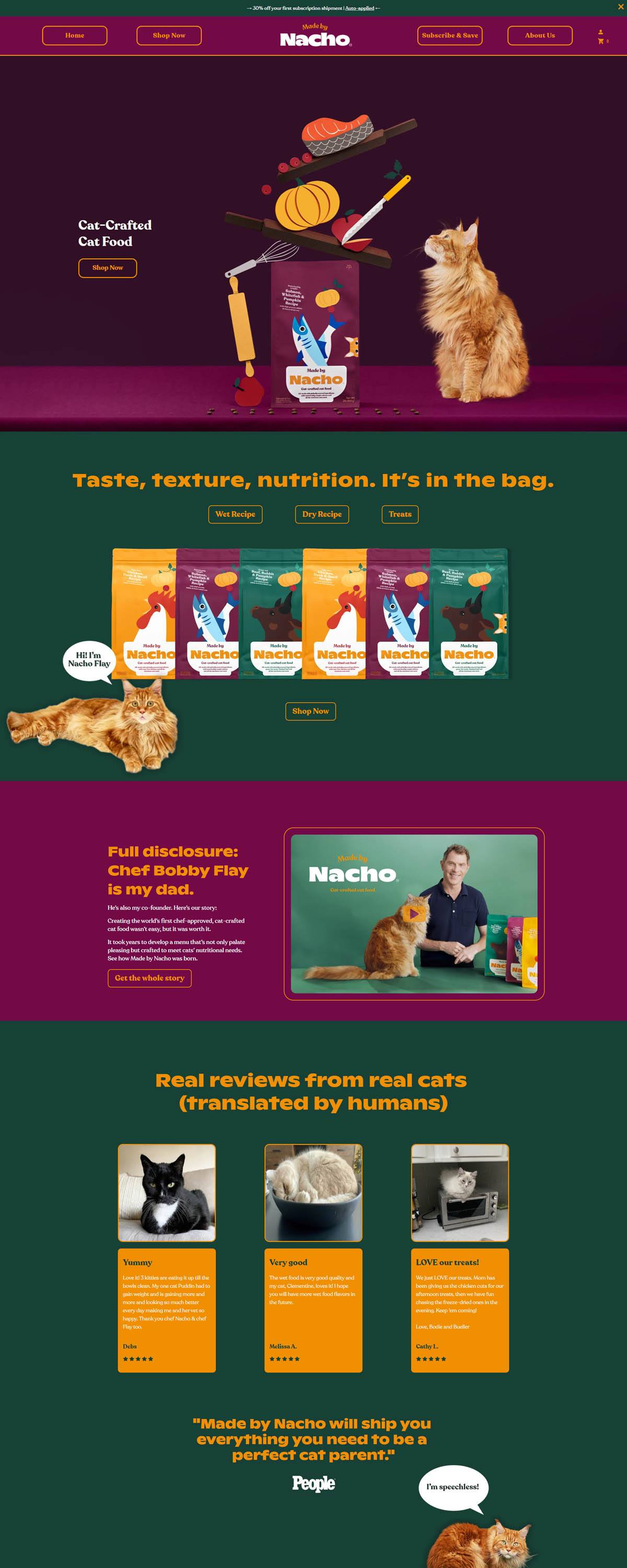 eCommerce website: Made by Nacho