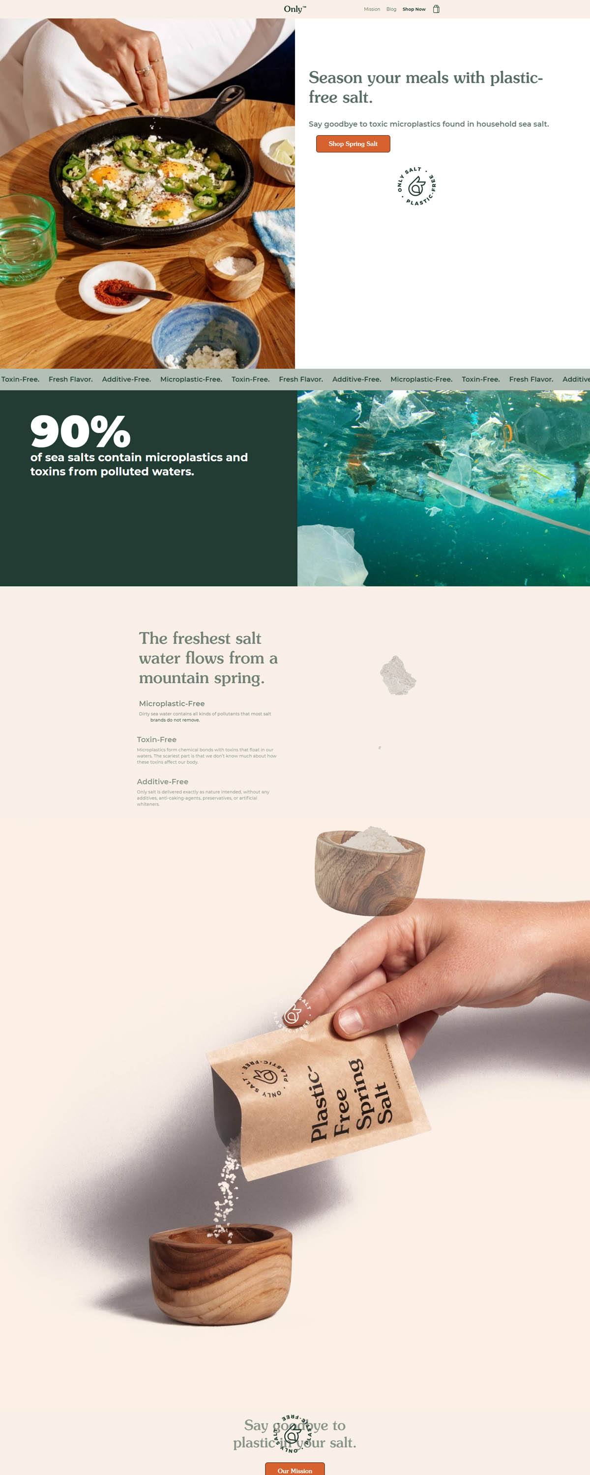 eCommerce website: Only Salt