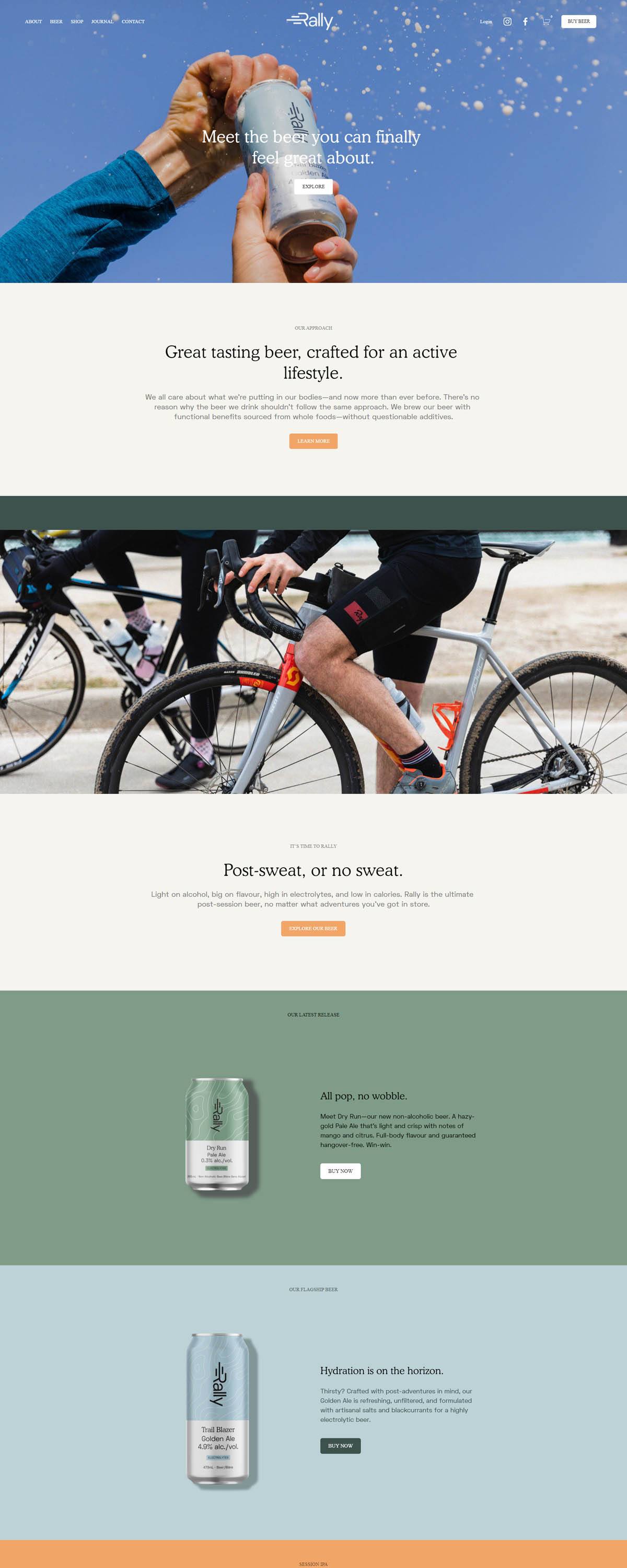 eCommerce website: Rally