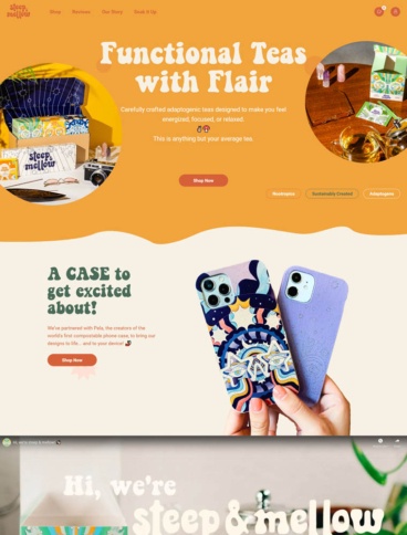 eCommerce website: Steep & Mellow