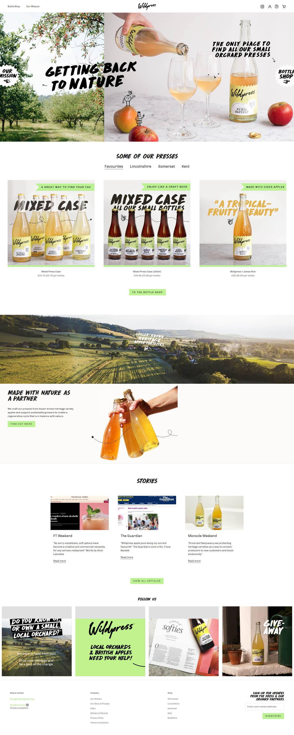 eCommerce website: Wildpress