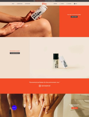 eCommerce website: OUI the People