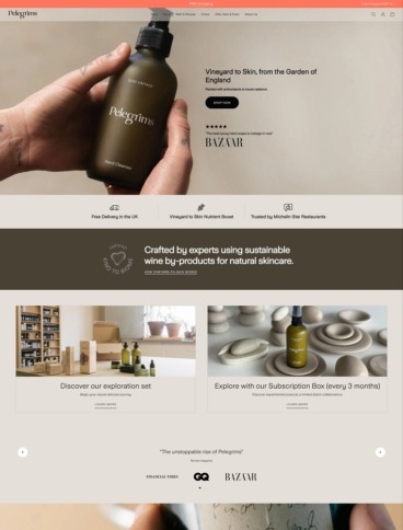 eCommerce website: Pelegrims