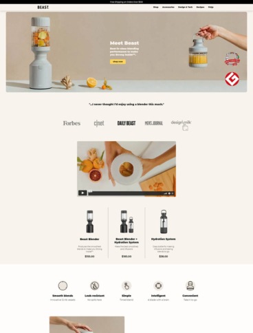 eCommerce website: Beast Health