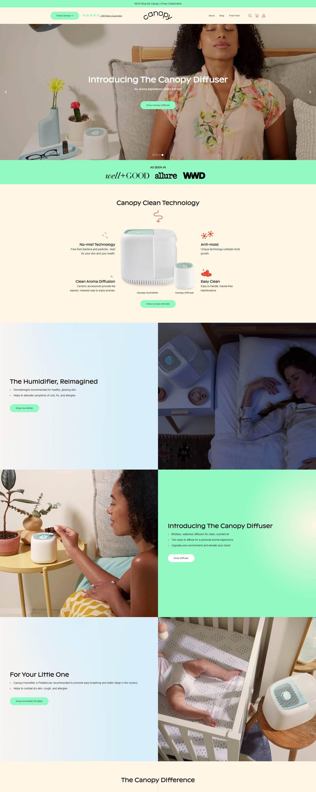 eCommerce website: Canopy