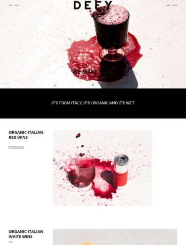 eCommerce website: DEFY