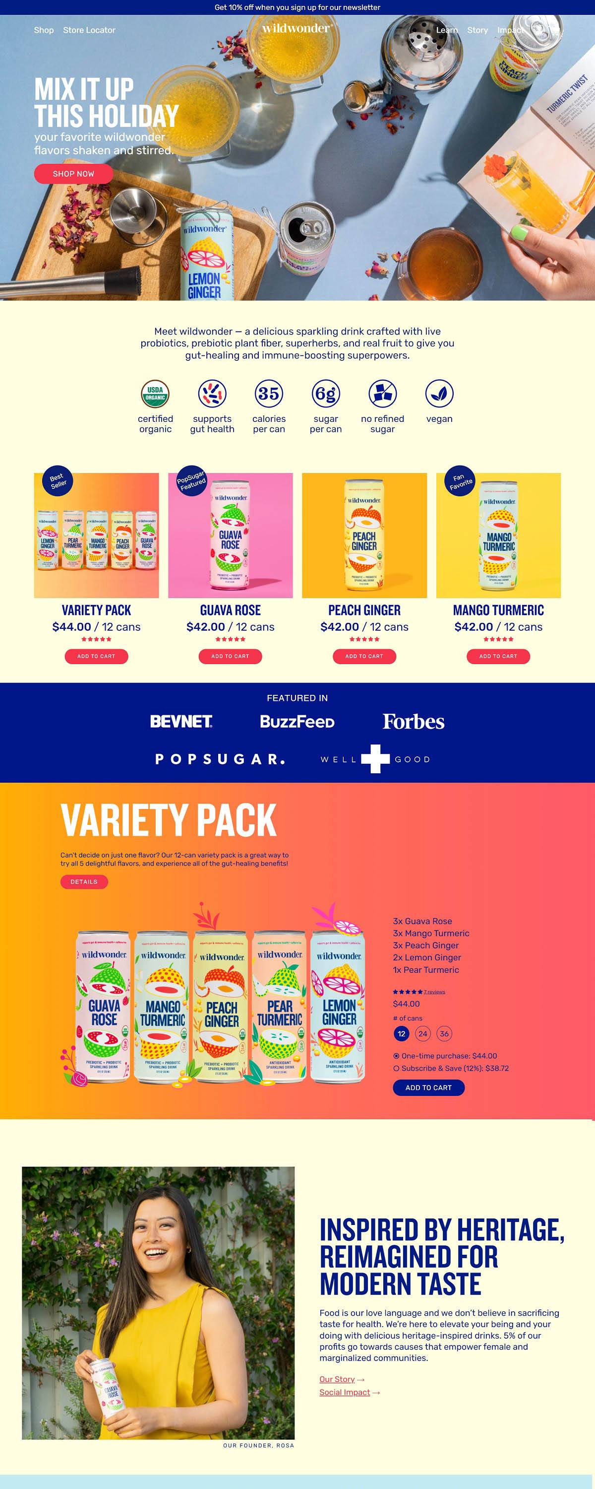 eCommerce website: Wildwonder