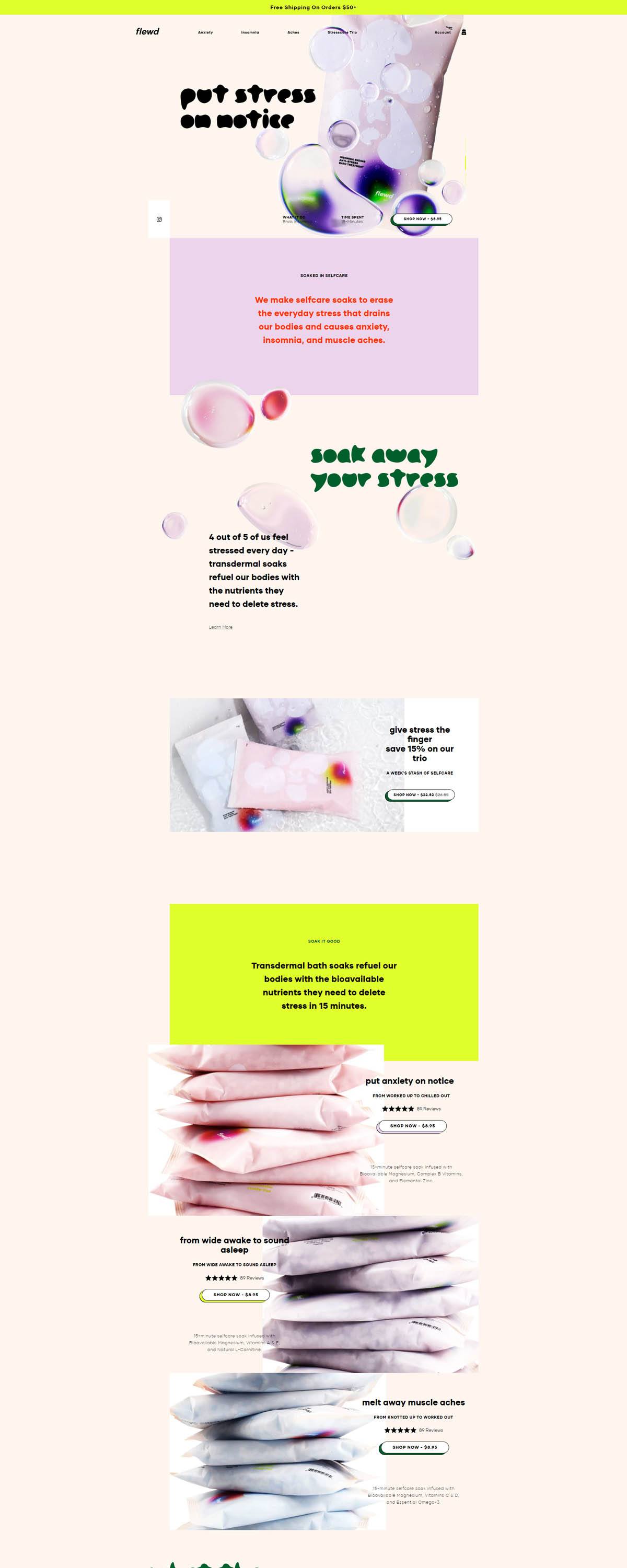 eCommerce website: Flewd