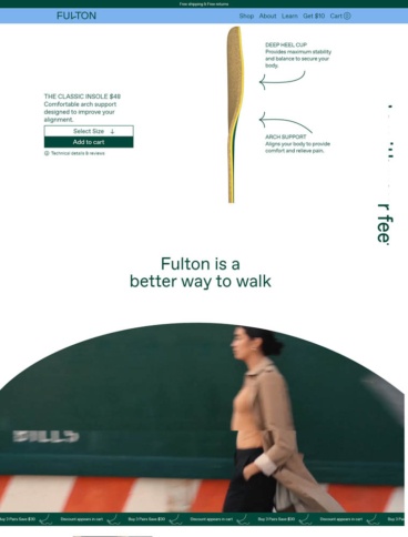 eCommerce website: Fulton