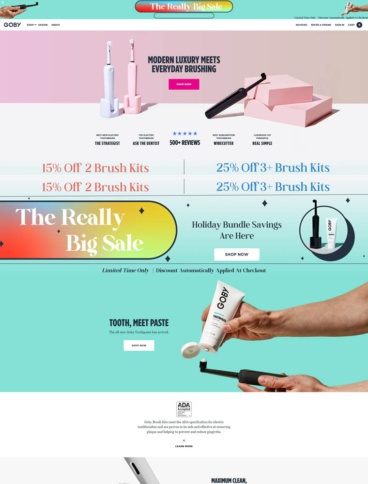eCommerce website: Goby