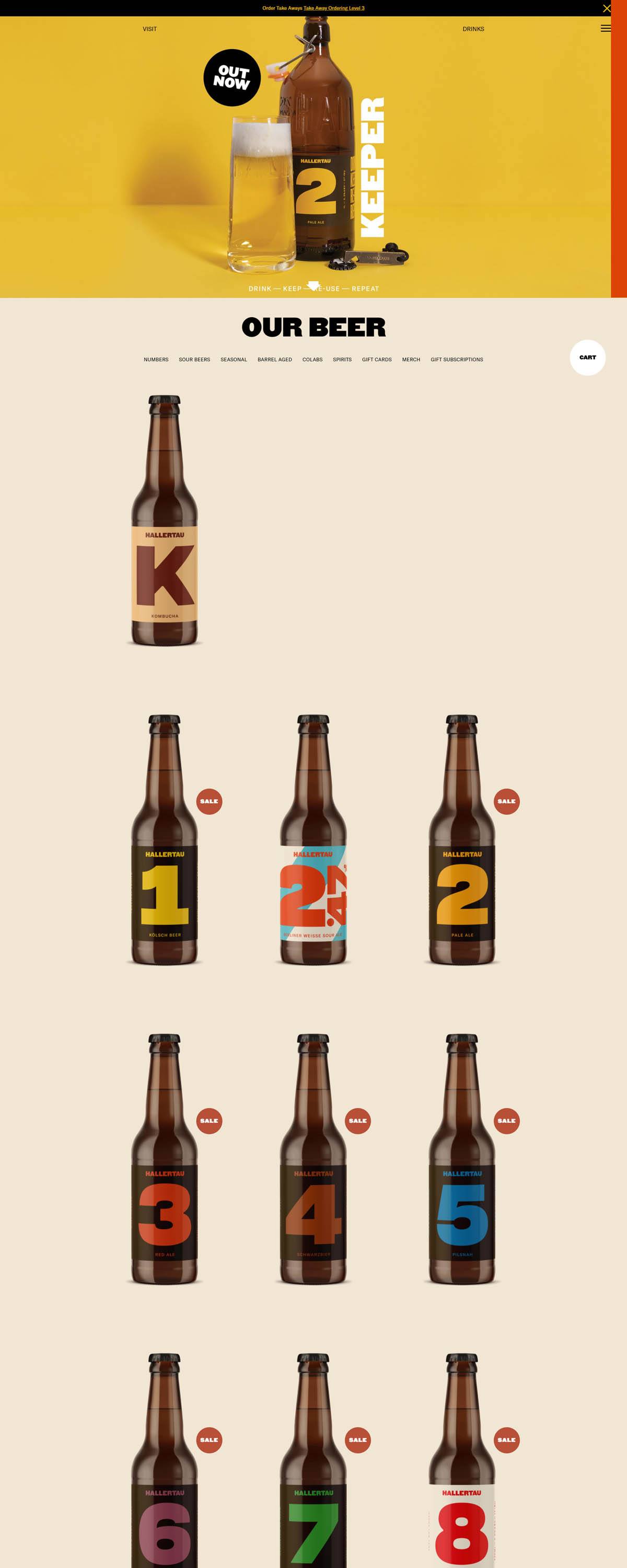 eCommerce website: Hallertau NZ