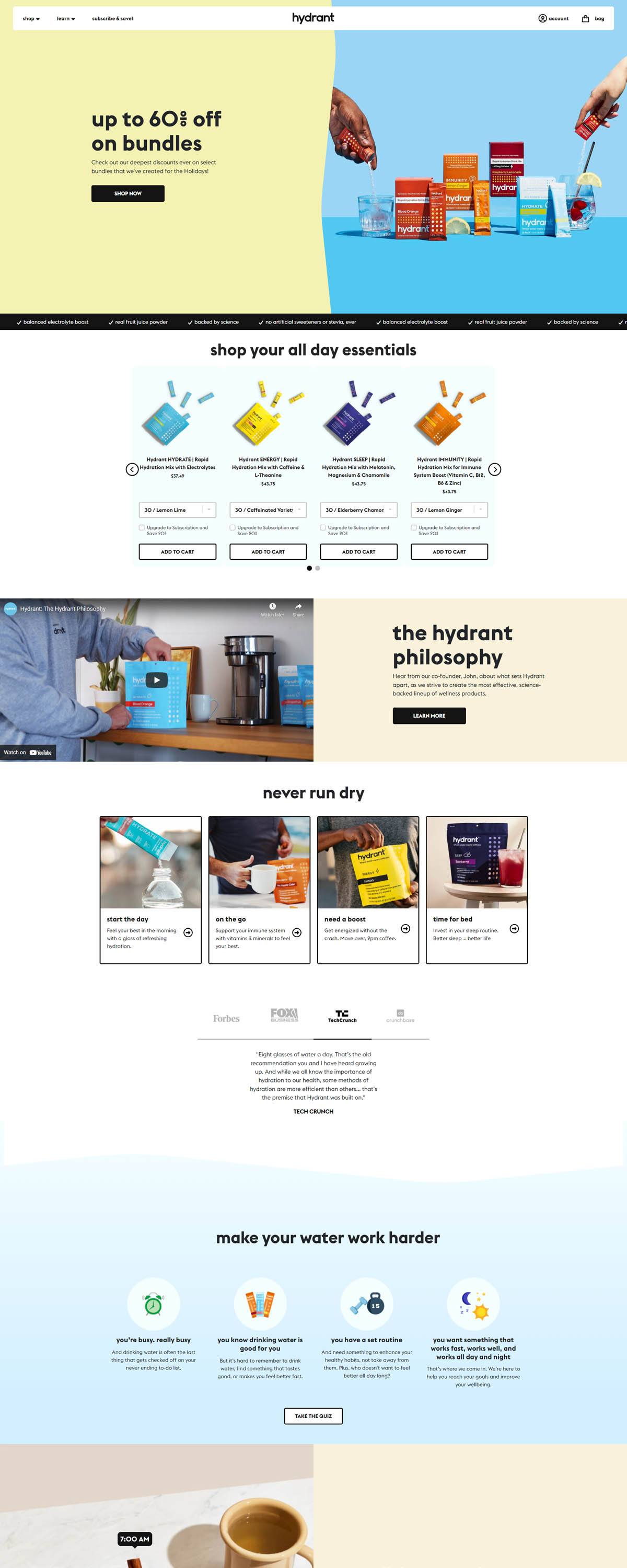 eCommerce website: Hydrant
