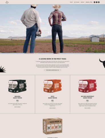 eCommerce website: Lone River