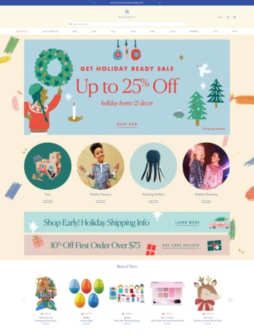 eCommerce website: Maisonette