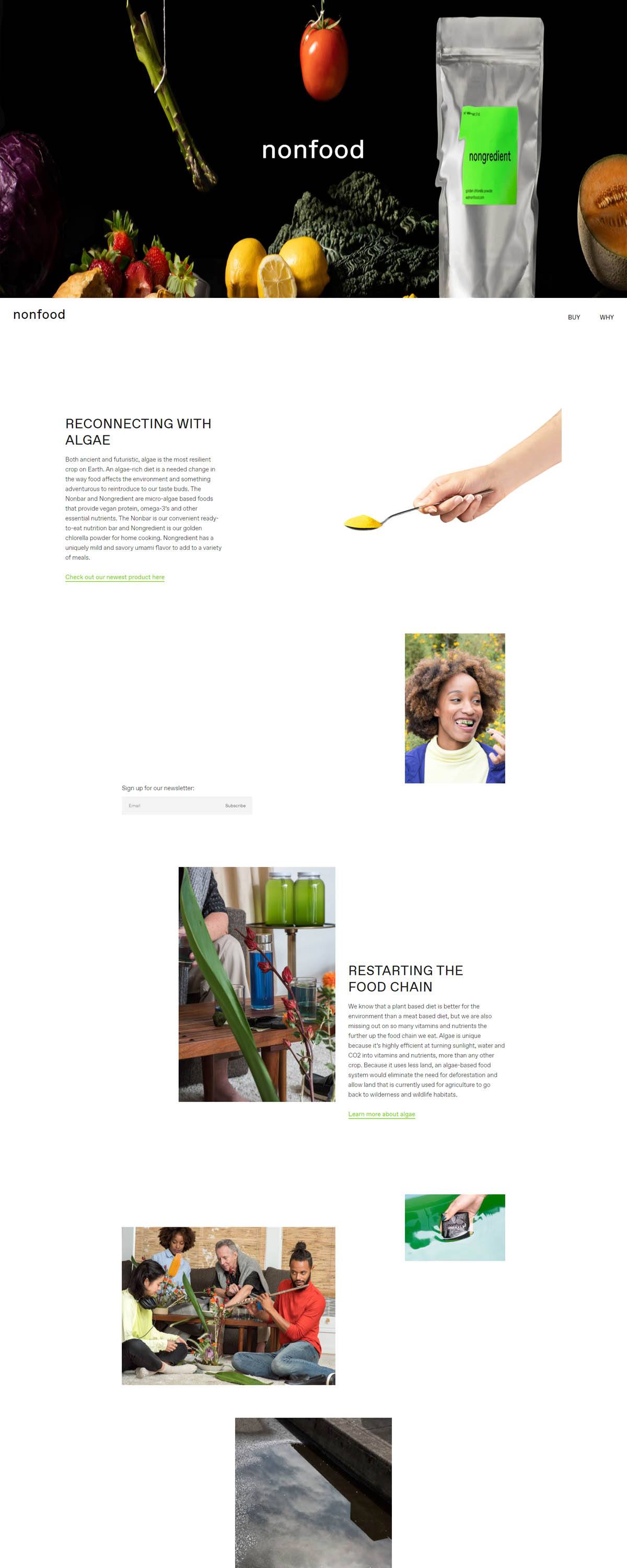 eCommerce website: Nonfood