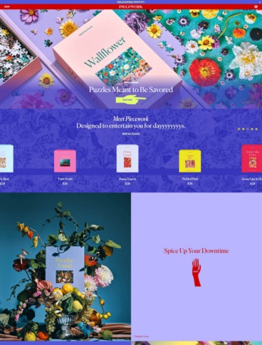 eCommerce website: Piecework Puzzles
