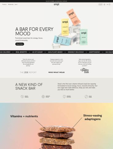 eCommerce website: Smpl