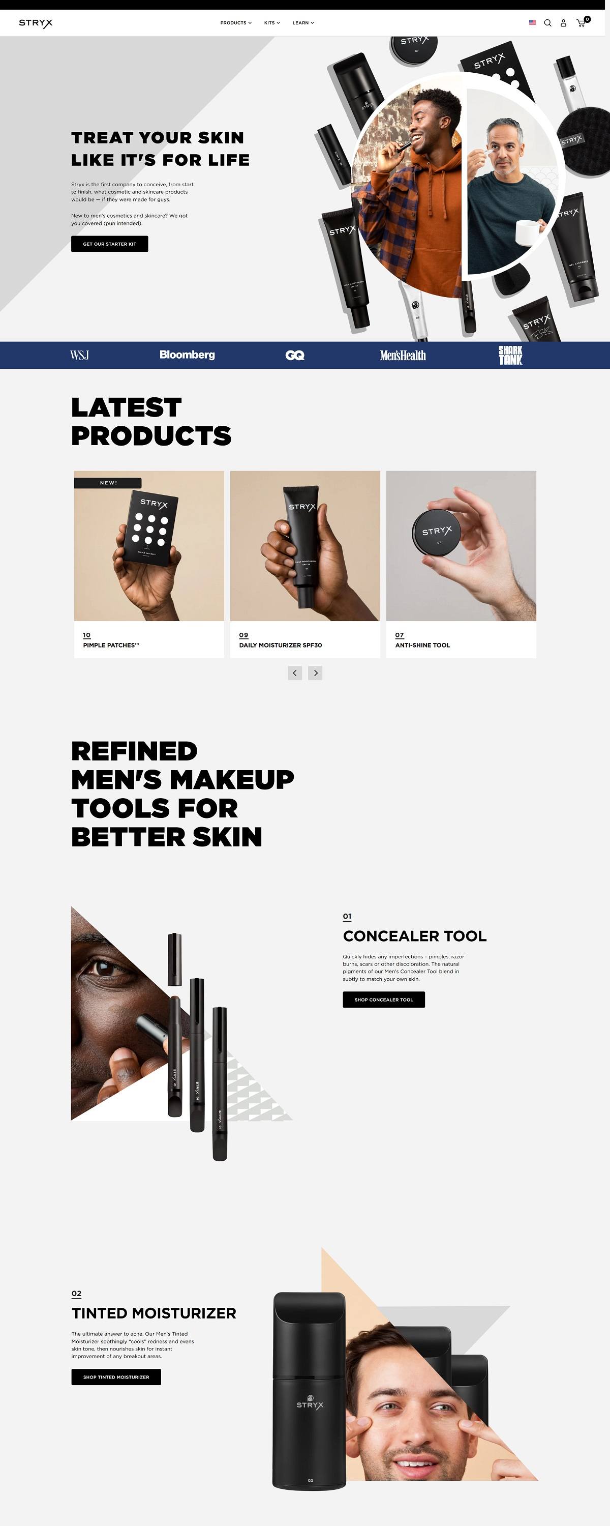 eCommerce website: Stryx