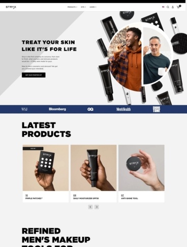 eCommerce website: Stryx