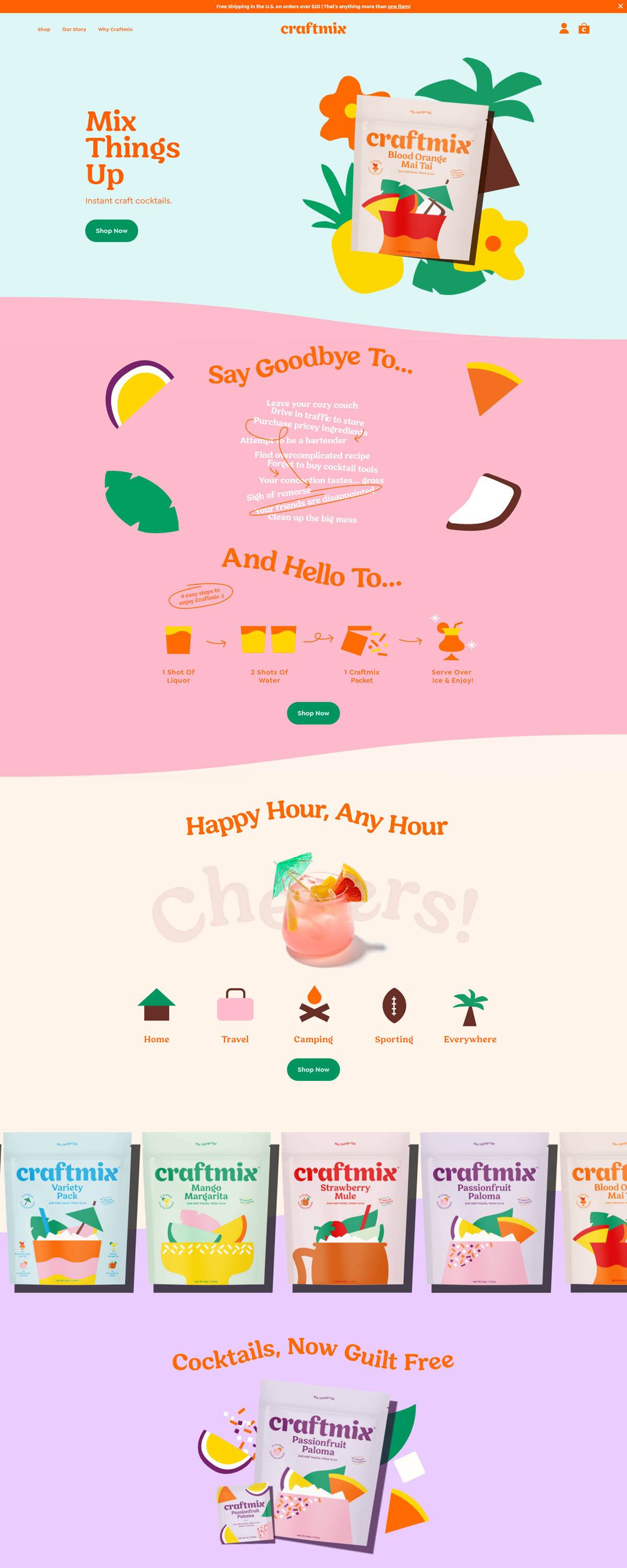 eCommerce website: Craftmix