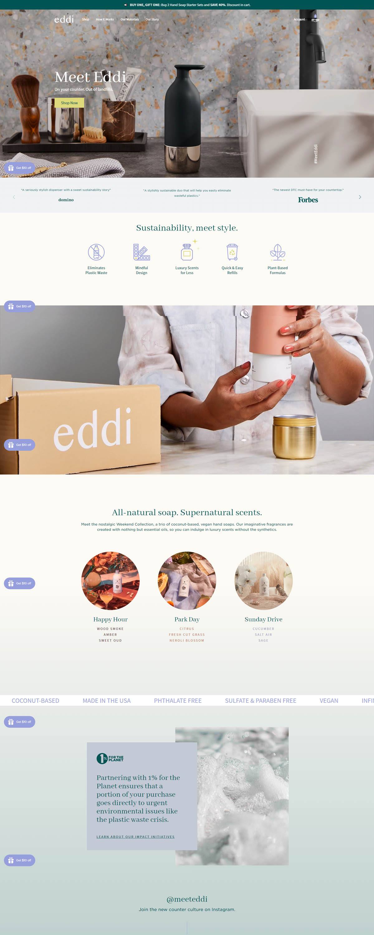 eCommerce website: Eddi