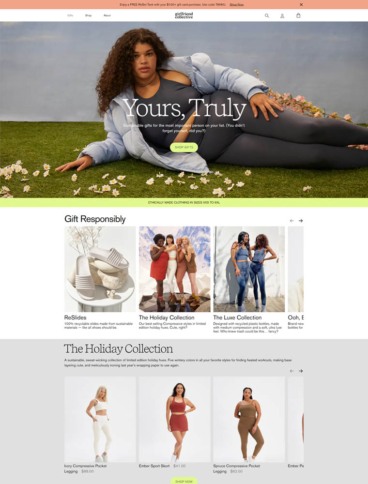 eCommerce website: Girlfriend Collective