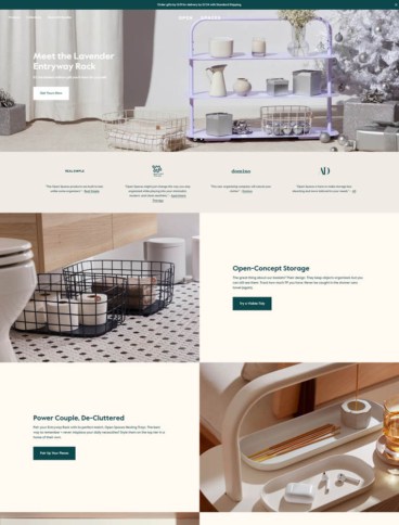 eCommerce website: Open Spaces