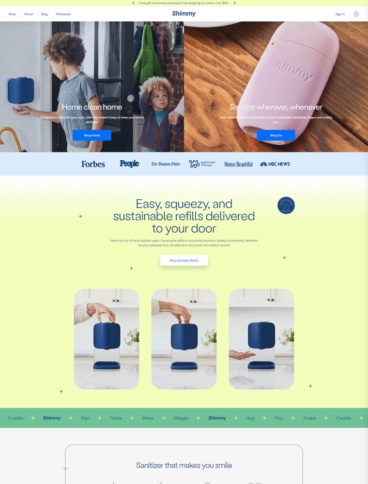 eCommerce website: Shimmy