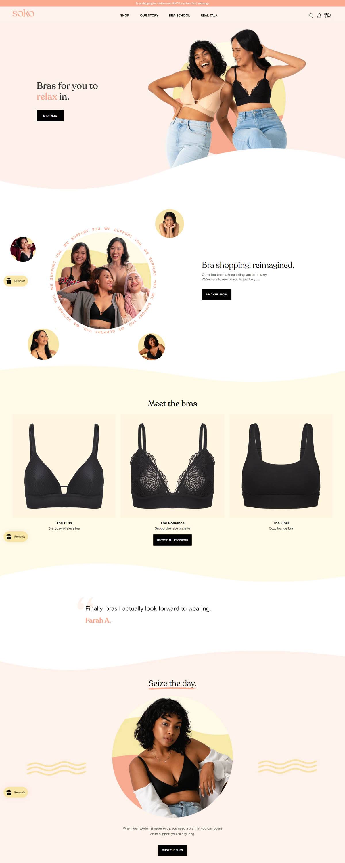 eCommerce website: Soko