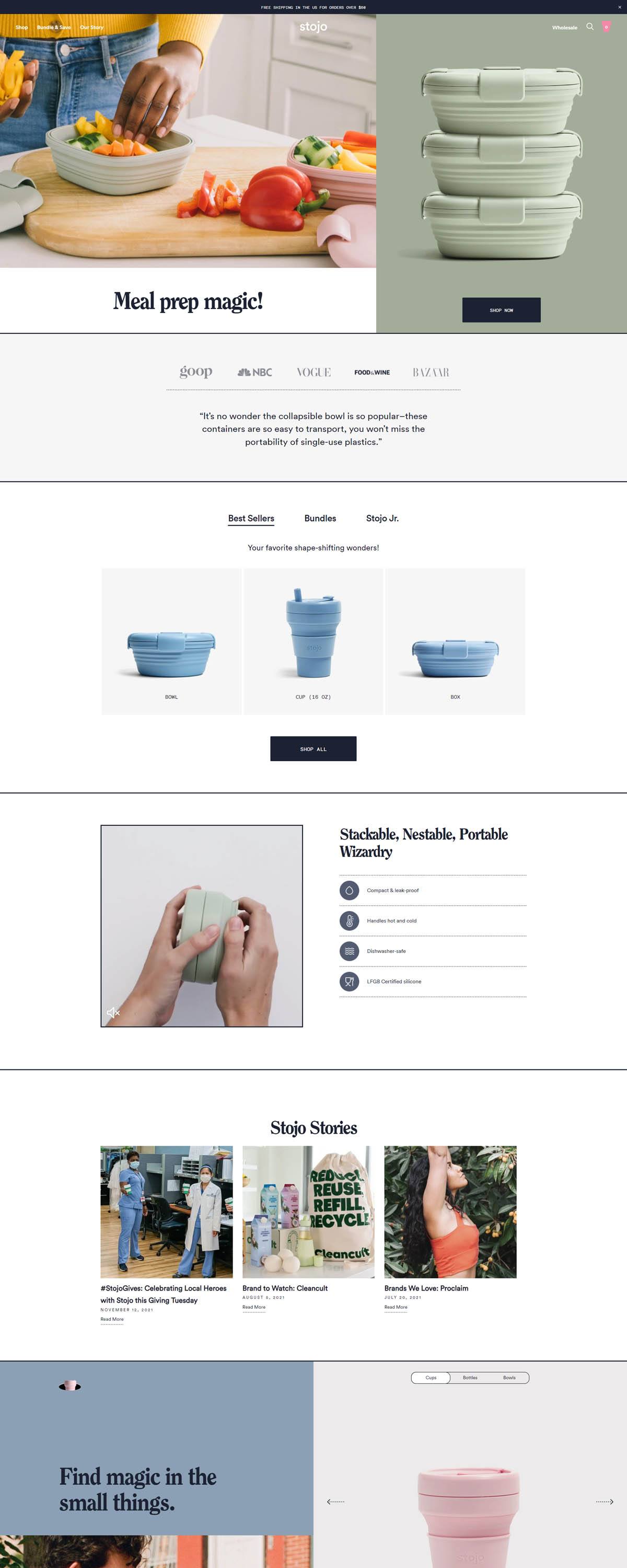 eCommerce website: Stojo