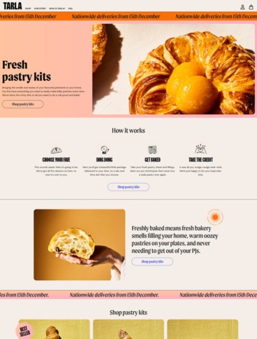 eCommerce website: Tarla