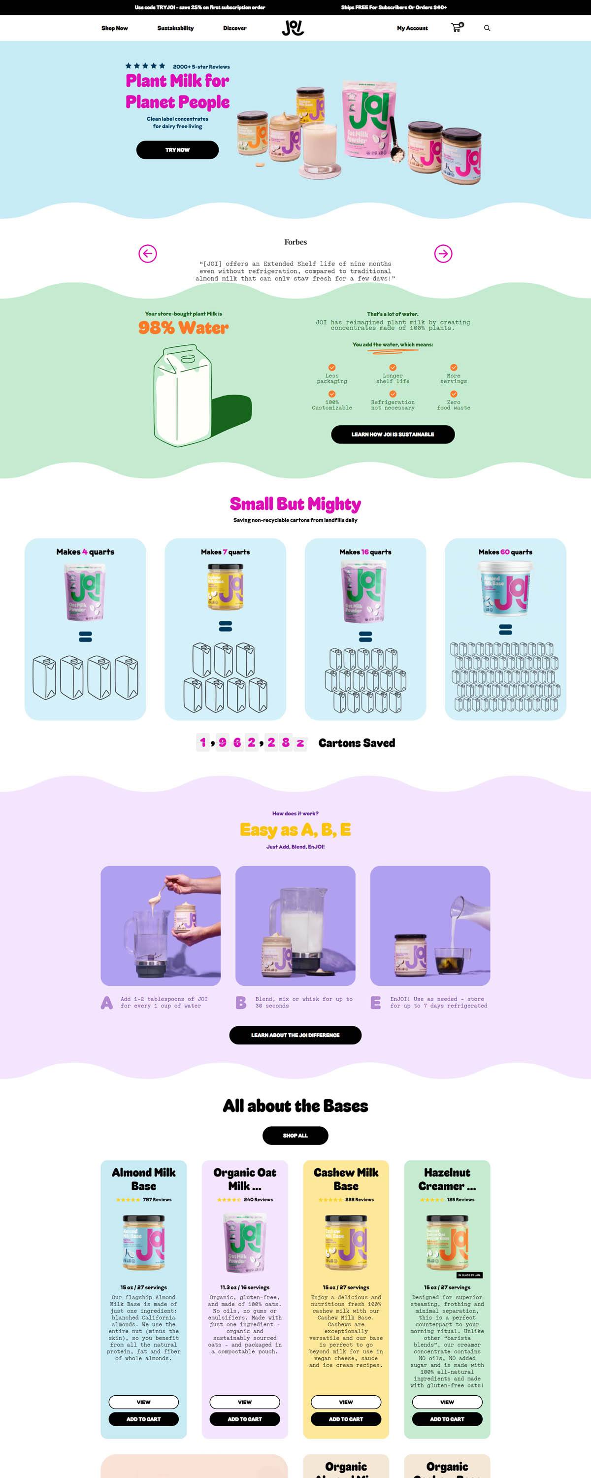 eCommerce website: JOI