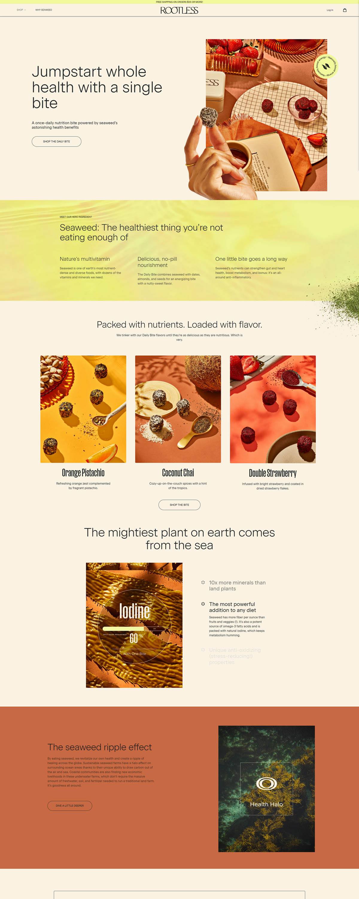 eCommerce website: Rootless