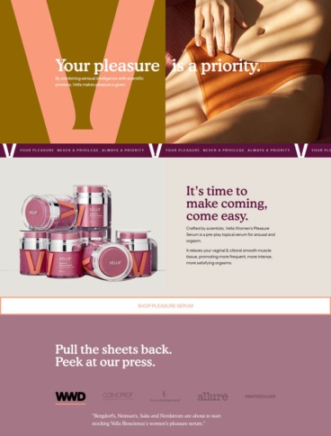 eCommerce website: Vella